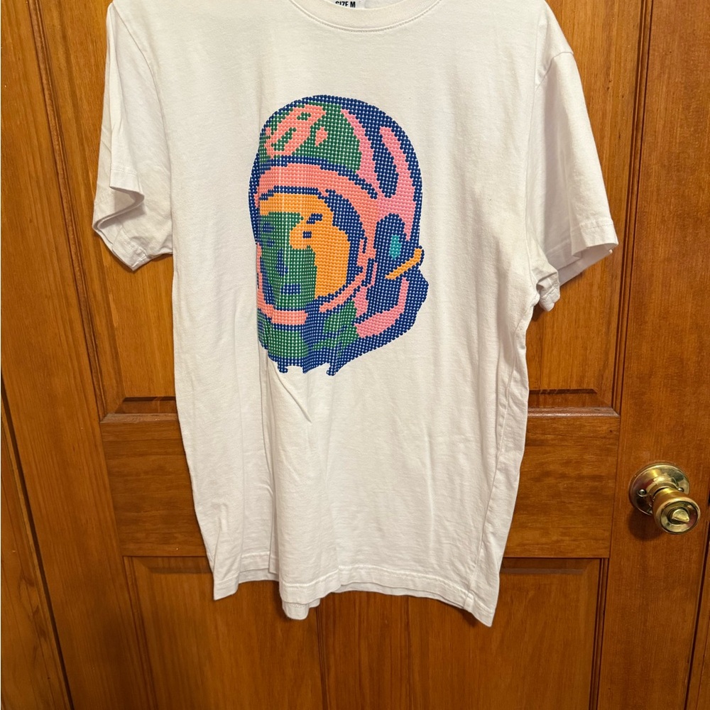 Billionaire Boys Club White Tee with Multicolor Graphic